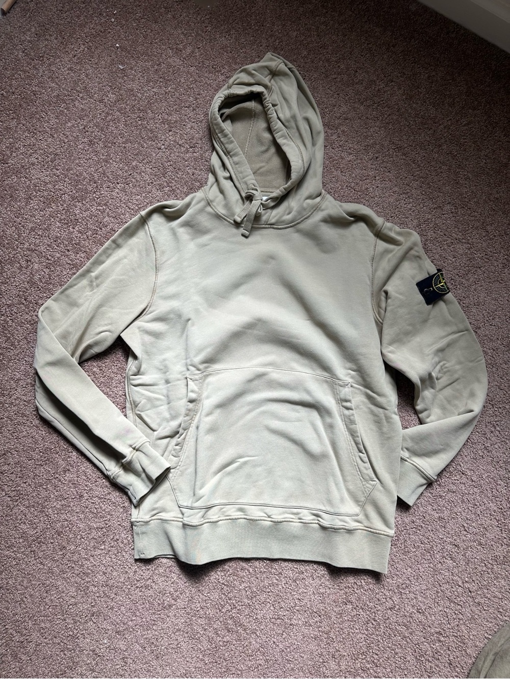 Stone Island green Hoodie with Drawstring